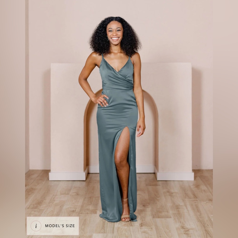 Revelry Rava Satin Bridesmaids Dress